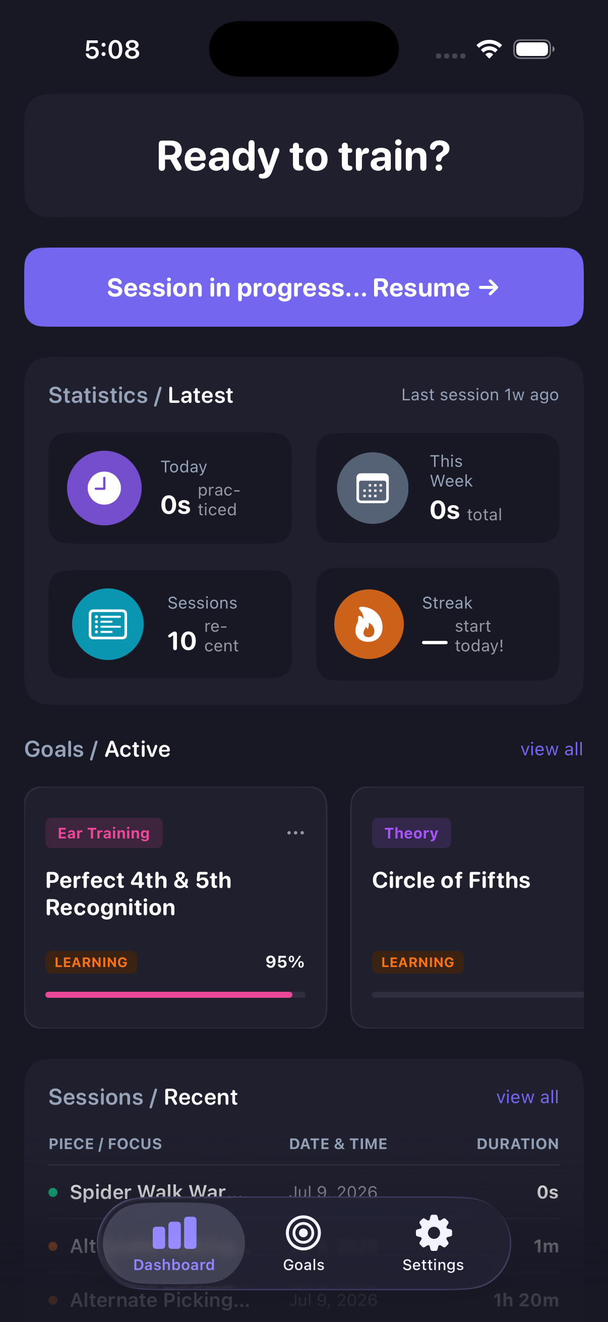 RepLog iOS Dashboard